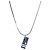 Dior Blue Trotter Silver Necklace