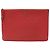 Chanel Clutch Chevron Grande Rosso Argento