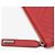 Chanel Clutch Chevron Grande Rosso Argento - vista 6