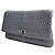 Miu Miu Große graue Stepp-Clutch Braun - Ansicht 2