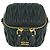 Miu Miu Borsa a tracolla mini in pelle nappa trapuntata nera Nero - vista 11