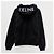 Céline Giacca con cappuccio zip loose con stampa logo a schermo bianco e nero - vista 2