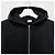 Céline Giacca con cappuccio zip loose con stampa logo a schermo bianco e nero - vista 3