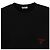 Céline Lockere Kurzarm-T-Shirt mit gesticktem Logo Schwarz - Ansicht 4