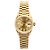 Rolex Damenarmbanduhr Datejust aus Gold mit Diamanten Golden