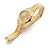 Rolex Damenarmbanduhr Datejust aus Gold mit Diamanten Golden - Ansicht 14