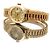 Rolex Damenarmbanduhr Datejust aus Gold mit Diamanten Golden - Ansicht 21