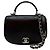 Chanel Borsa a spalla con catena e pattina nera Nero - vista 2