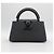 Louis Vuitton Borsa Tote Capucines East West Mini tutta nera con tracolla e crossbody Nero - vista 3