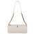 Saint Laurent Lafirma Mini-Röhrenhandtasche aus Lammwildleder Vintage Weiß - Ansicht 3