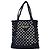 Tote Prada Schultertasche aus gehäkeltem Gewebe schwarz