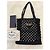 Tote Prada Schultertasche aus gehäkeltem Gewebe schwarz - Ansicht 2