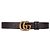 Gucci Cinturón de cuero reversible con doble hebilla