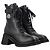 Moncler Stivaletti con lacci, tasca a soffietto e patch logo Nero