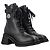 Moncler Stivaletti con lacci, tasca a soffietto e patch logo Nero - vista 2