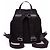 Prada Schwarzer Nylon-Rucksack mit Logo-Plakette - Ansicht 3