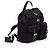Prada Schwarzer Nylon-Rucksack mit Logo-Plakette - Ansicht 4