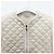 Moncler Cardigã acolchoado com zíper geométrico branco - vista 3