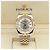 Rolex Relógio combo masculino Datejust com mostrador de dois tons, roda de roleta, data e face branca Prata - vista 2