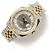 Rolex Relógio combo masculino Datejust com mostrador de dois tons, roda de roleta, data e face branca Prata - vista 21