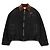 Miu Miu Denim-Zip-Jacke mit Cordkragen und echtem Logo-Patch Schwarz - Ansicht 3