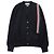 Thom Browne Streifen-Intarsien-Cotton-Cardigan Blau