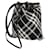Burberry Mini borsa a secchiello a quadri Nero  - vista 4
