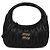 Miu Miu Borsa hobo in pelle nappa Nero - vista 3