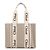 Chloé Borsa tote in lino Rosa - vista 3