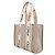 Chloé Borsa tote in lino Rosa - vista 4