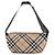 Burberry Borsa a Spalla Check Belt Marrone - vista 5