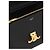 Céline Borsa Nino Media in Pelle di Vitello Morbida Nera Nero - vista 4