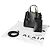 Alaïa Borsa Mina Bianco Wave Piccola Nero - vista 8