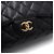 Chanel Bolsa de ombro com corrente dourada e aba única Preto - vista 11