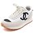 Chanel Sneakers in suede per donna con logo CC Stagione Bianco - vista 2