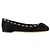 Valentino Bailarina de couro envernizado Rockstud