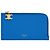 Céline Porta tarjetas con cremallera larga en piel de ternera granulada azul ultra