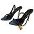 Tom Ford Sandali con tacco in denim per donne Blu - vista 4