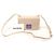 Acne Mini borsa a tracolla in vernice beige con logo Face Marrone - vista 2