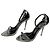 Tom Ford Sandali in pelle metallica con lucchetto Argento - vista 4