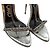 Tom Ford Sandali in pelle metallica con lucchetto Argento - vista 7