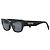 Céline Gafas de sol monocromáticas negras con logo Negro