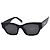 Céline Gafas de sol monocromáticas negras con logo Negro - vista 3