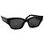Céline Gafas de sol monocromáticas negras con logo Negro - vista 4