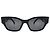 Céline Gafas de sol monocromáticas negras con logo Negro - vista 8