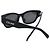 Céline Gafas de sol monocromáticas negras con logo Negro - vista 9