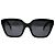 Céline Gafas de sol monocromáticas negras con logo Negro - vista 4