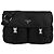 Prada ZOT Bolsa Transversal Grande com Logo Triangular em Tecido Preto