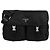 Prada ZOT Bolsa Transversal Grande com Logo Triangular em Tecido Preto - vista 2