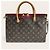 Louis Vuitton Borsa tote Pallas MM Marrone - vista 2